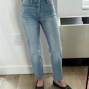 Levis Blue Women's Straight-Leg Jeans